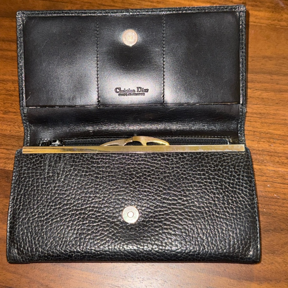 Dior Black Leather Wallets - Picture 2 of 6